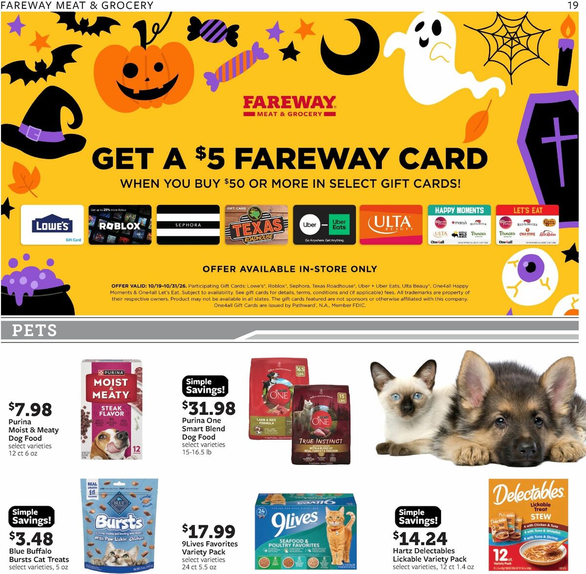 Fareway Weekly Ad from October 26