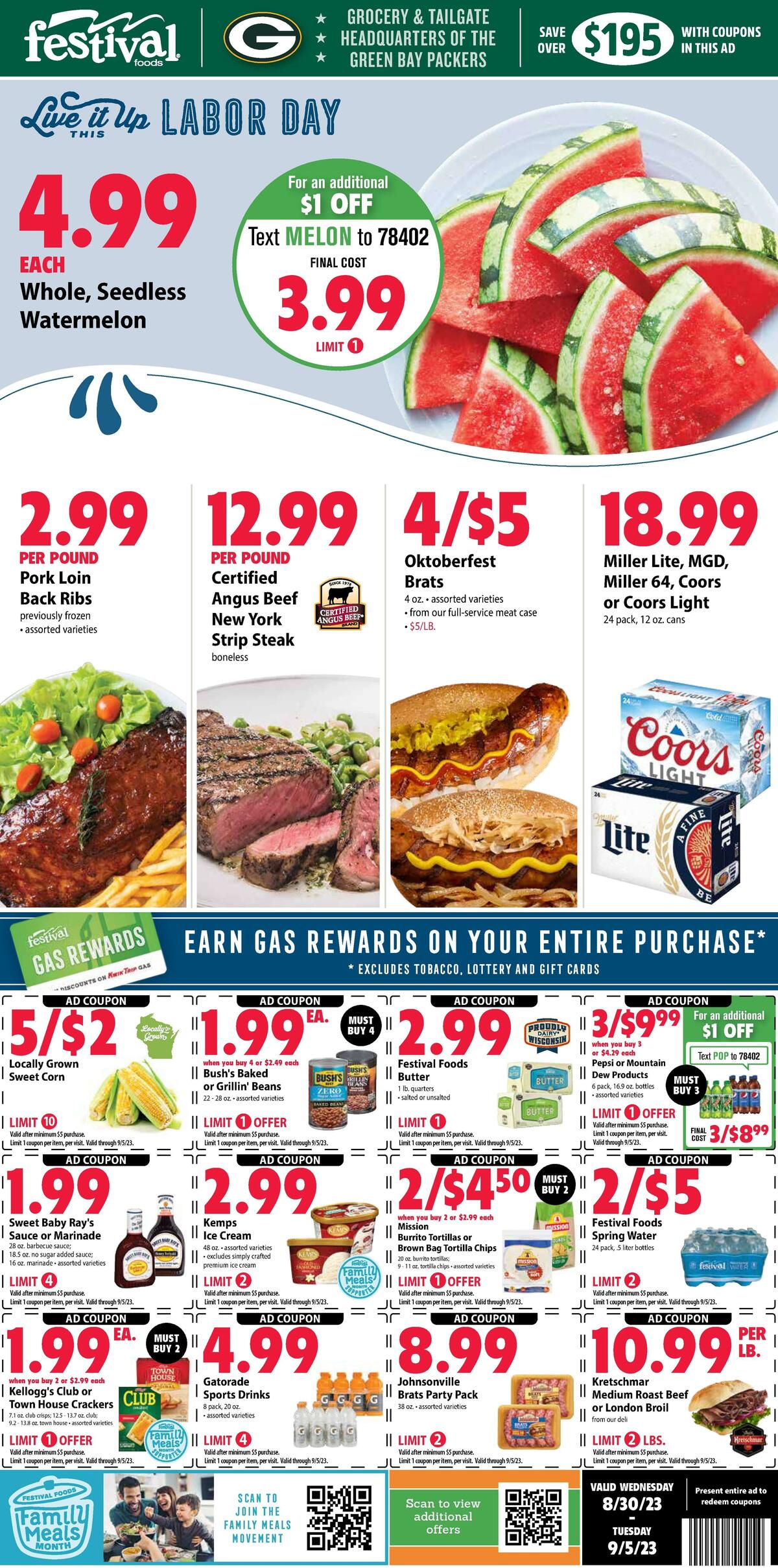 Festival Foods Weekly Ad from August 30