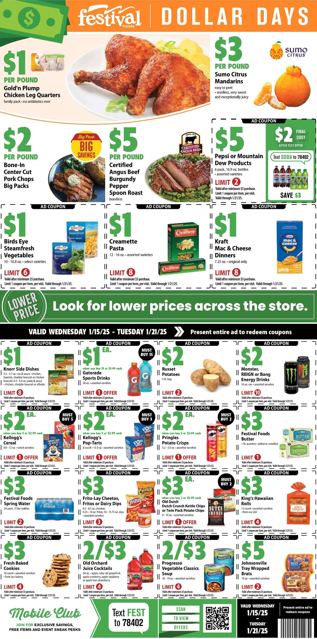 Festival Foods Weekly Ad from January 15