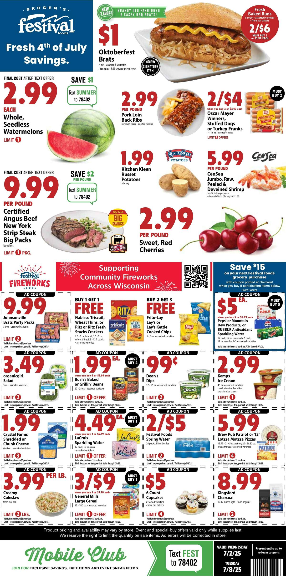 Festival Foods Weekly Ad from July 2