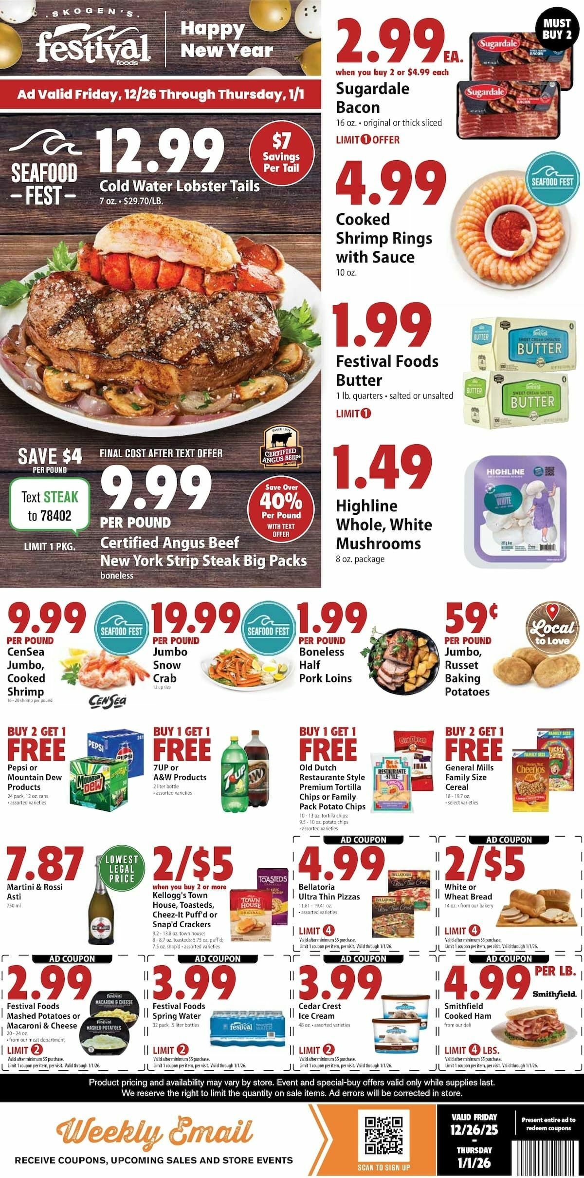 Festival Foods Weekly Ad from December 26