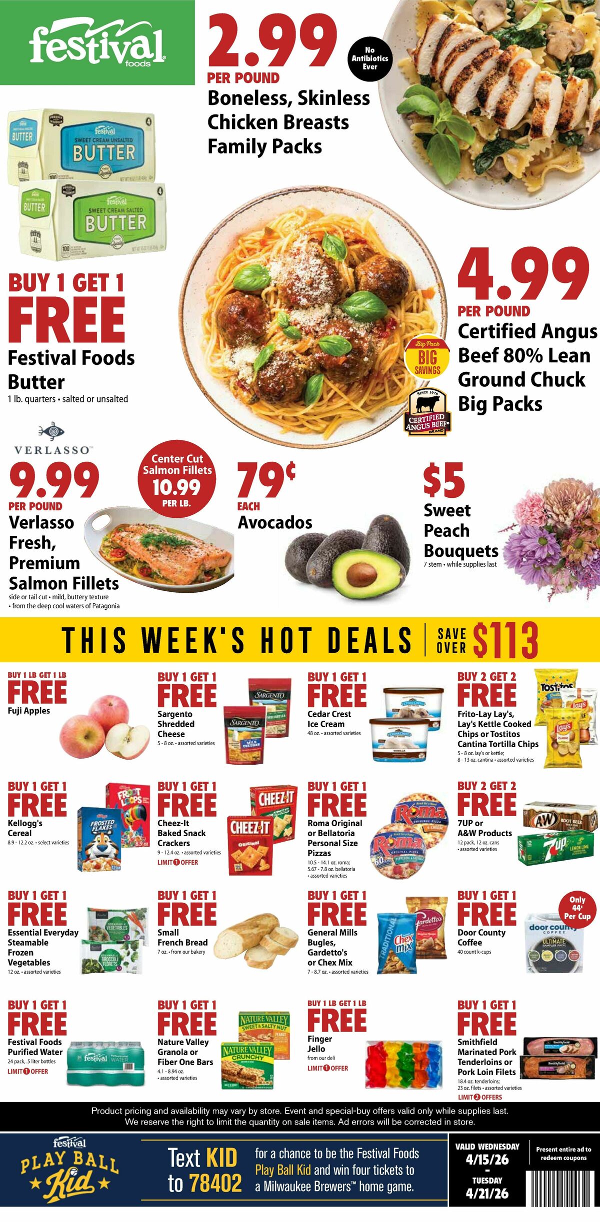 Festival Foods Weekly Ad from April 15