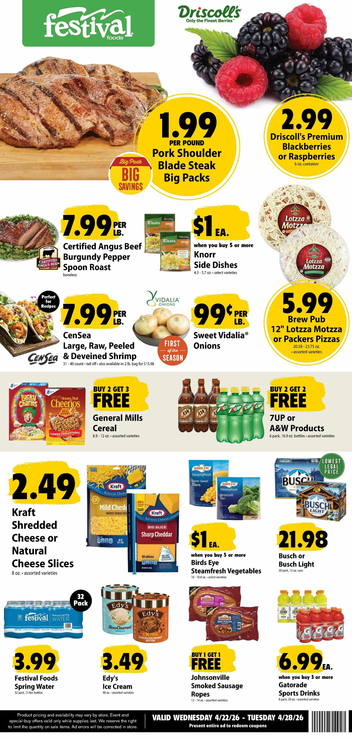 Festival Foods Weekly Ad from April 22