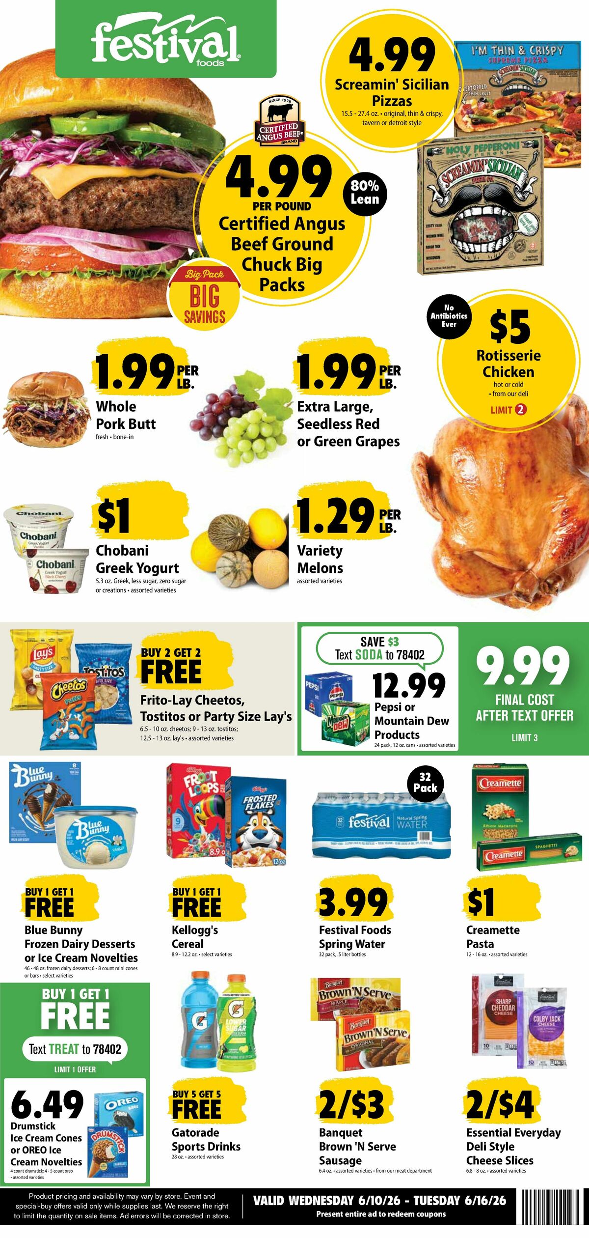 Festival Foods Weekly Ad from June 10