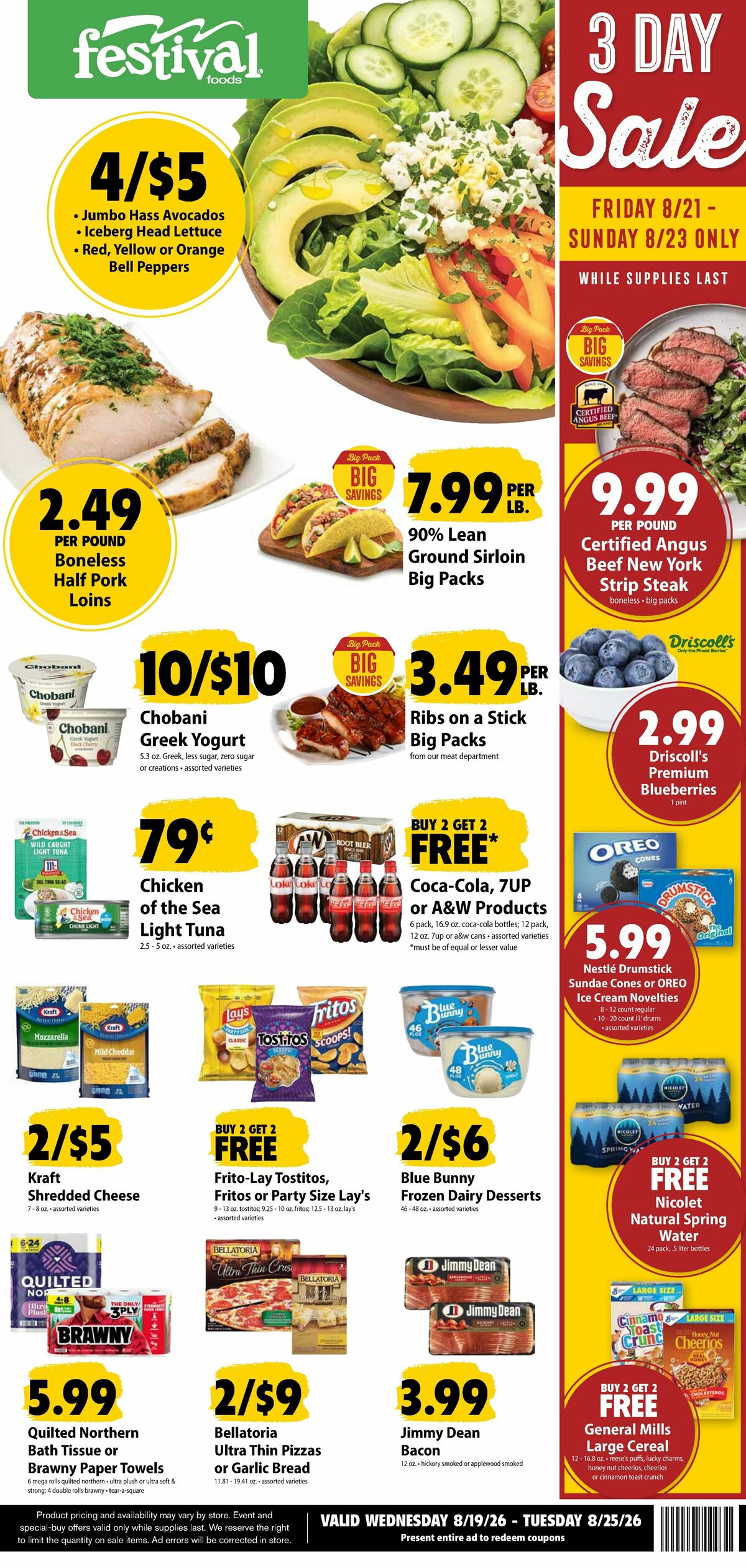 Festival Foods Weekly Ad from August 19
