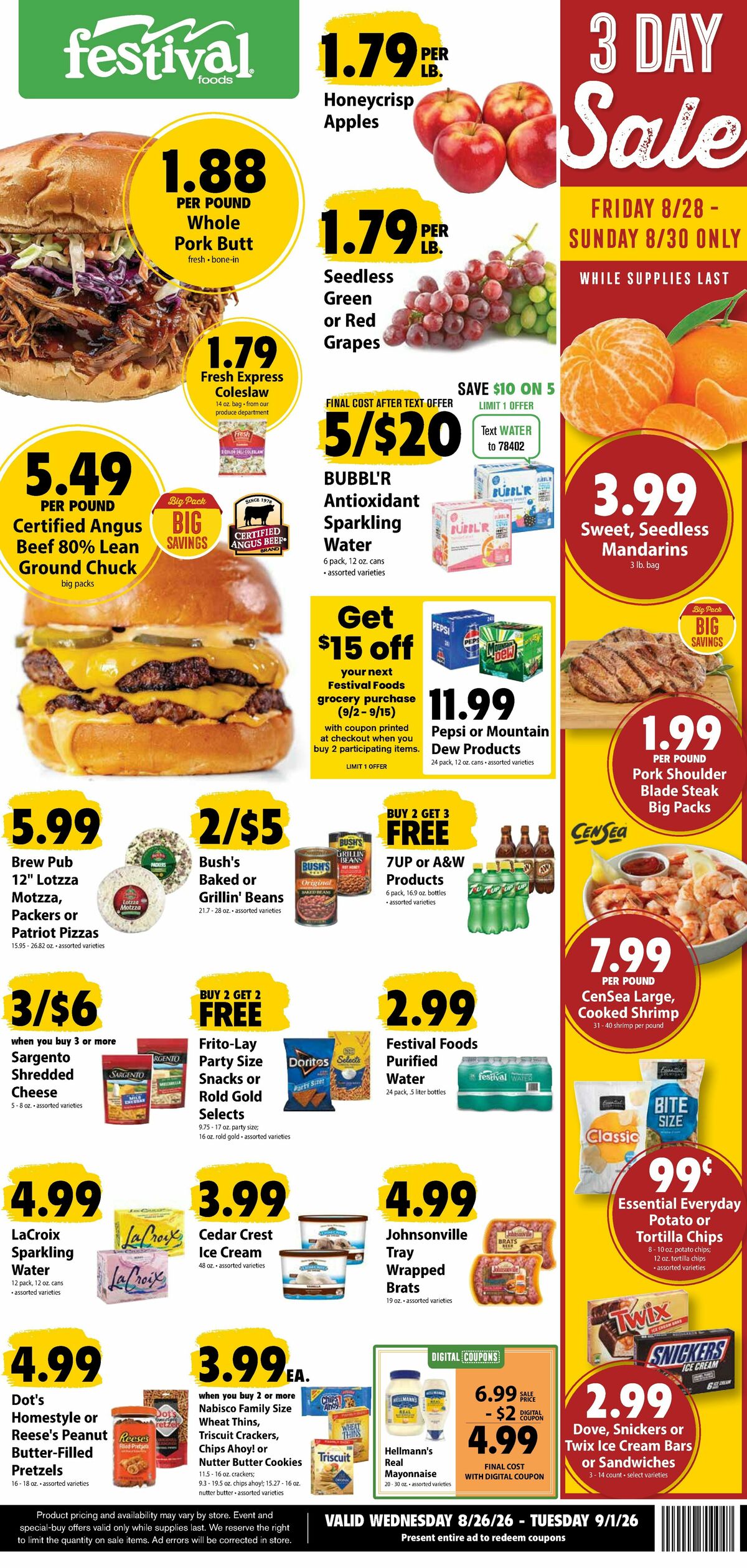 Festival Foods Weekly Ad from August 26