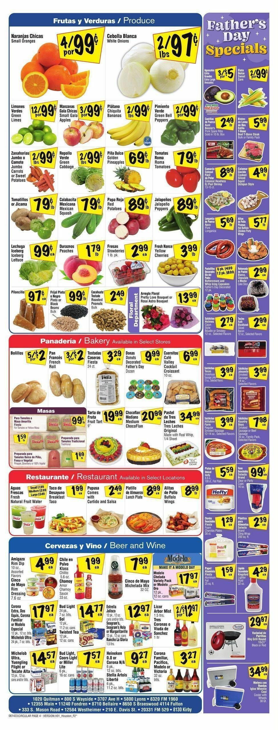 Fiesta Mart Weekly Ad from June 14