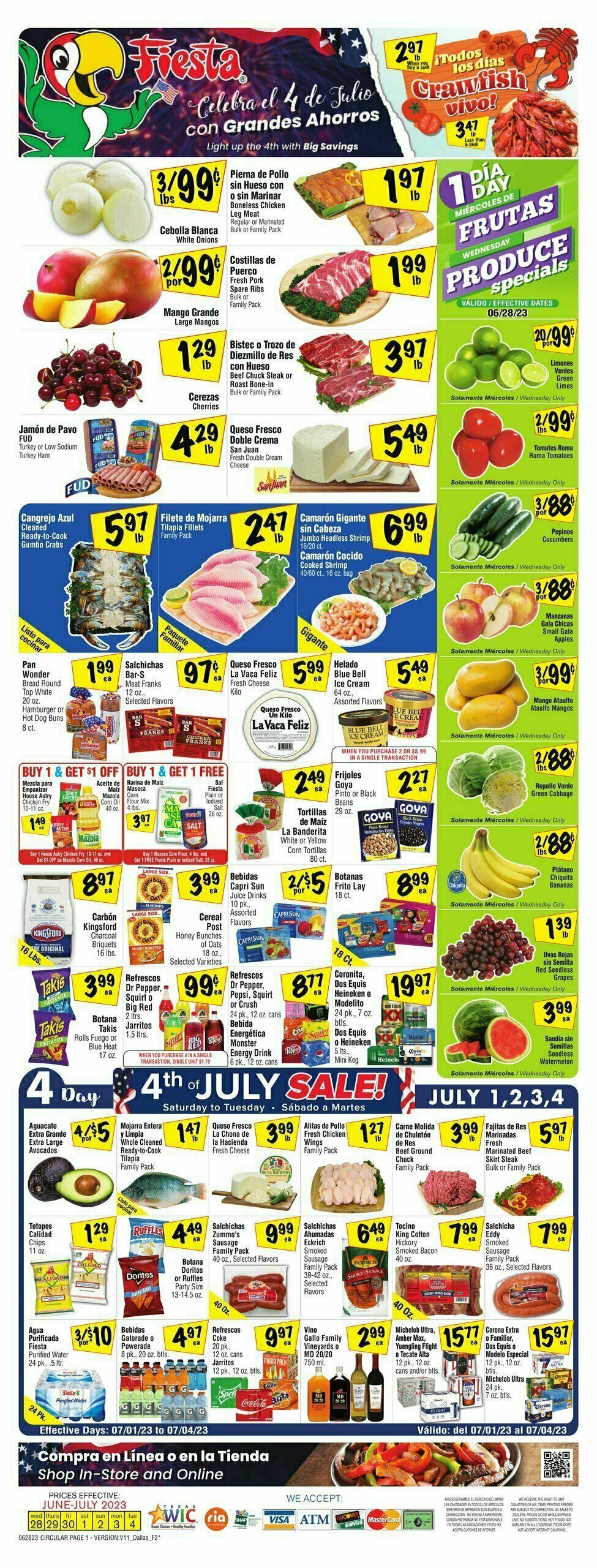 Fiesta Mart Weekly Ad from June 28