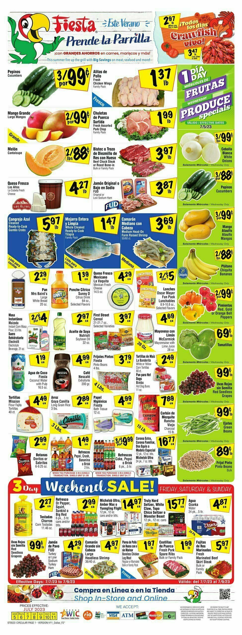 Fiesta Mart Weekly Ad from July 5