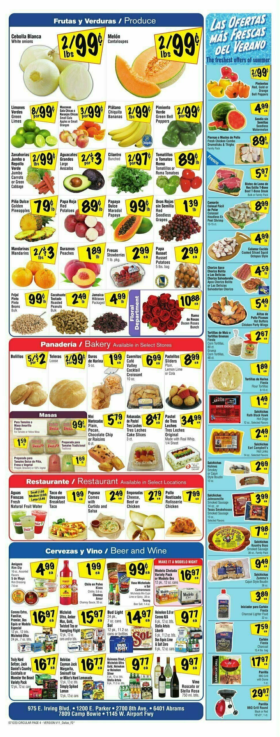 Fiesta Mart Weekly Ad from July 12