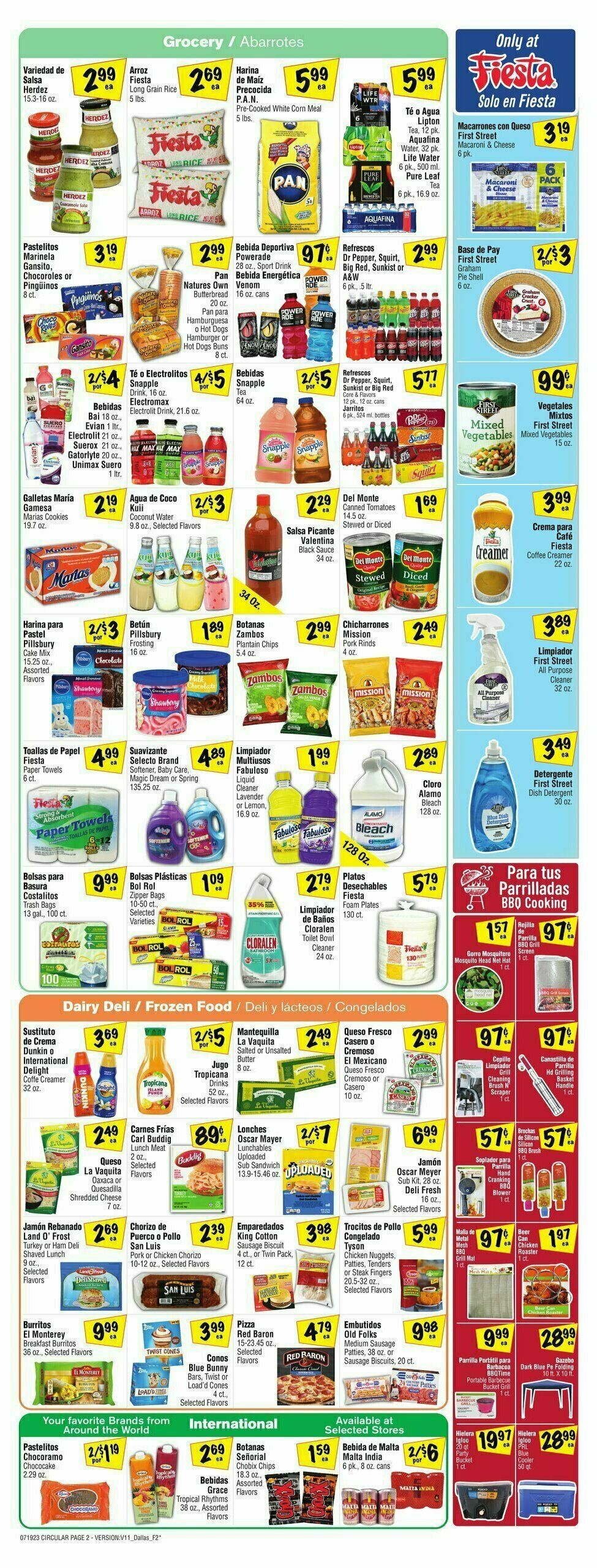 Fiesta Mart Weekly Ad from July 19