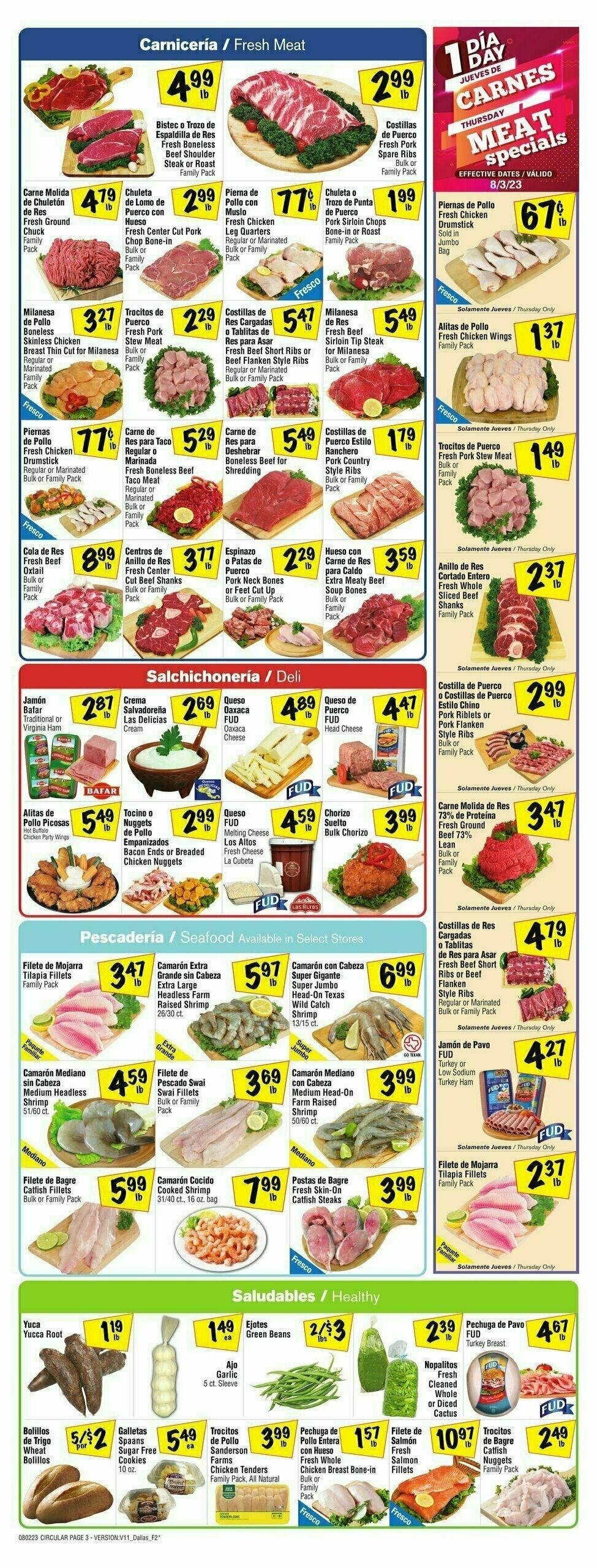Fiesta Mart Weekly Ad from August 2