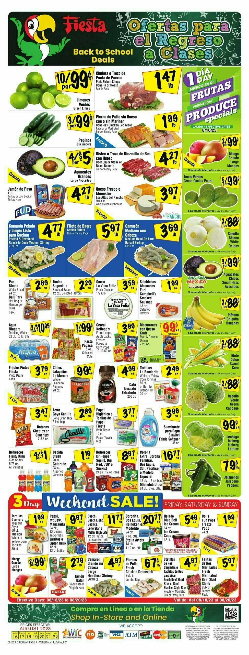Fiesta Mart Weekly Ad from August 16