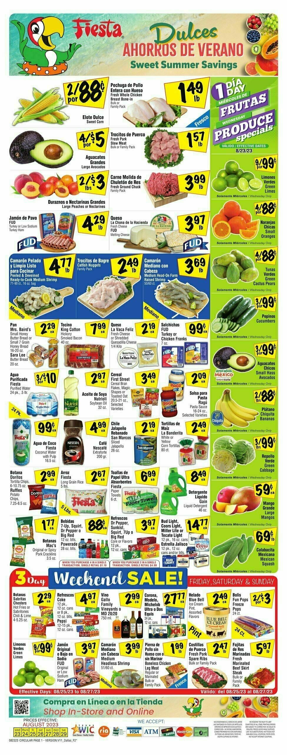 Fiesta Mart Weekly Ad from August 23