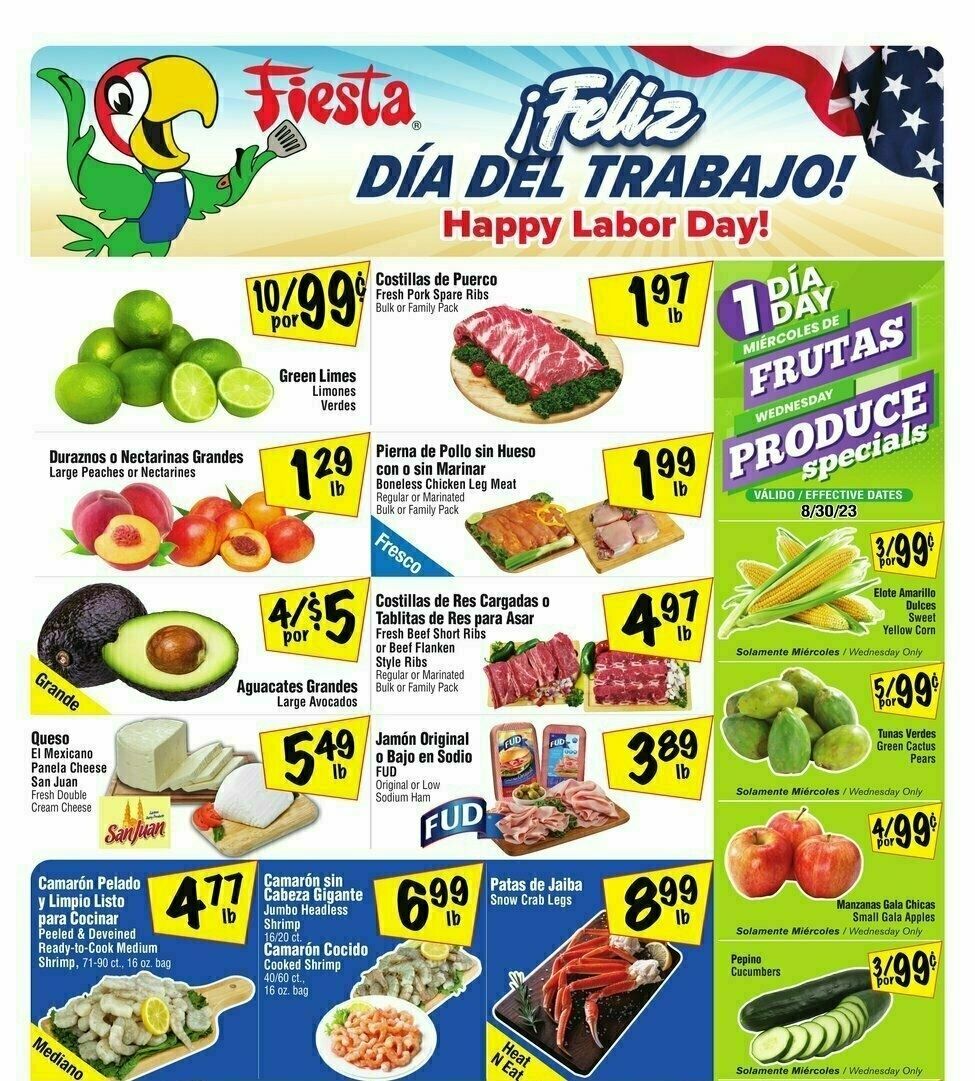 Fiesta Mart Weekly Ad from August 30