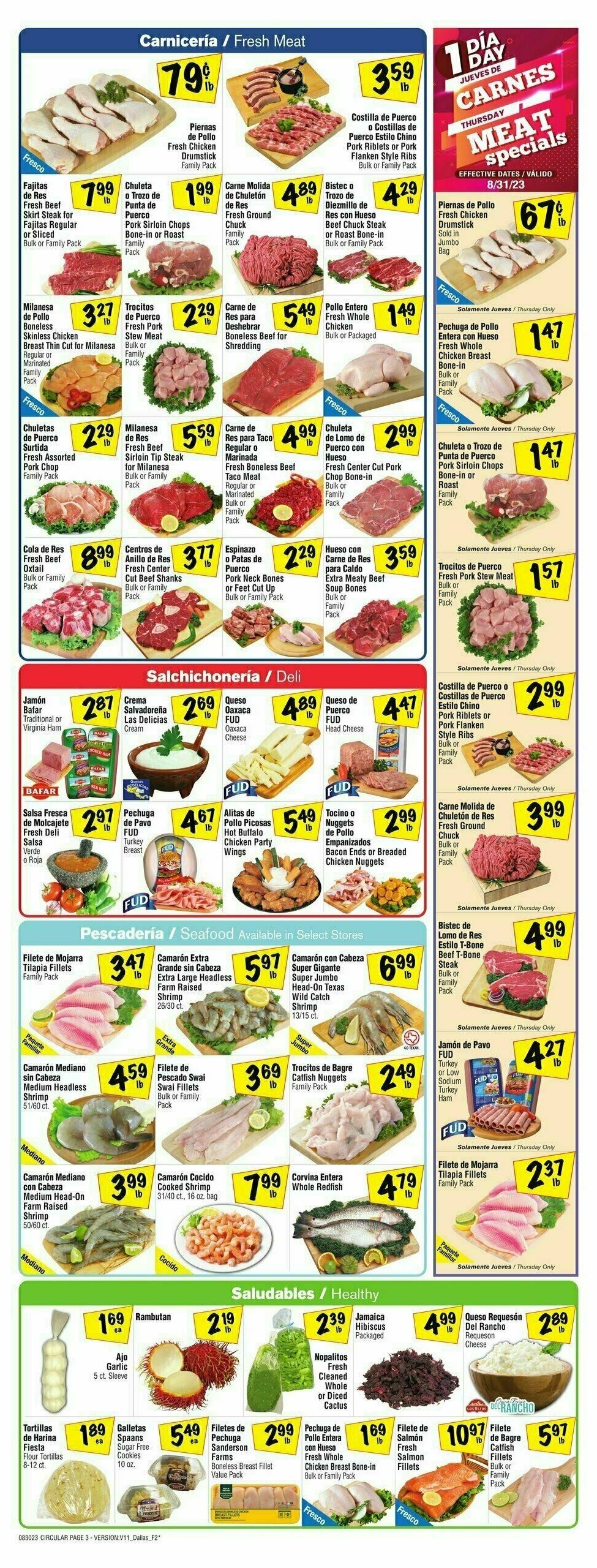 Fiesta Mart Weekly Ad from August 30