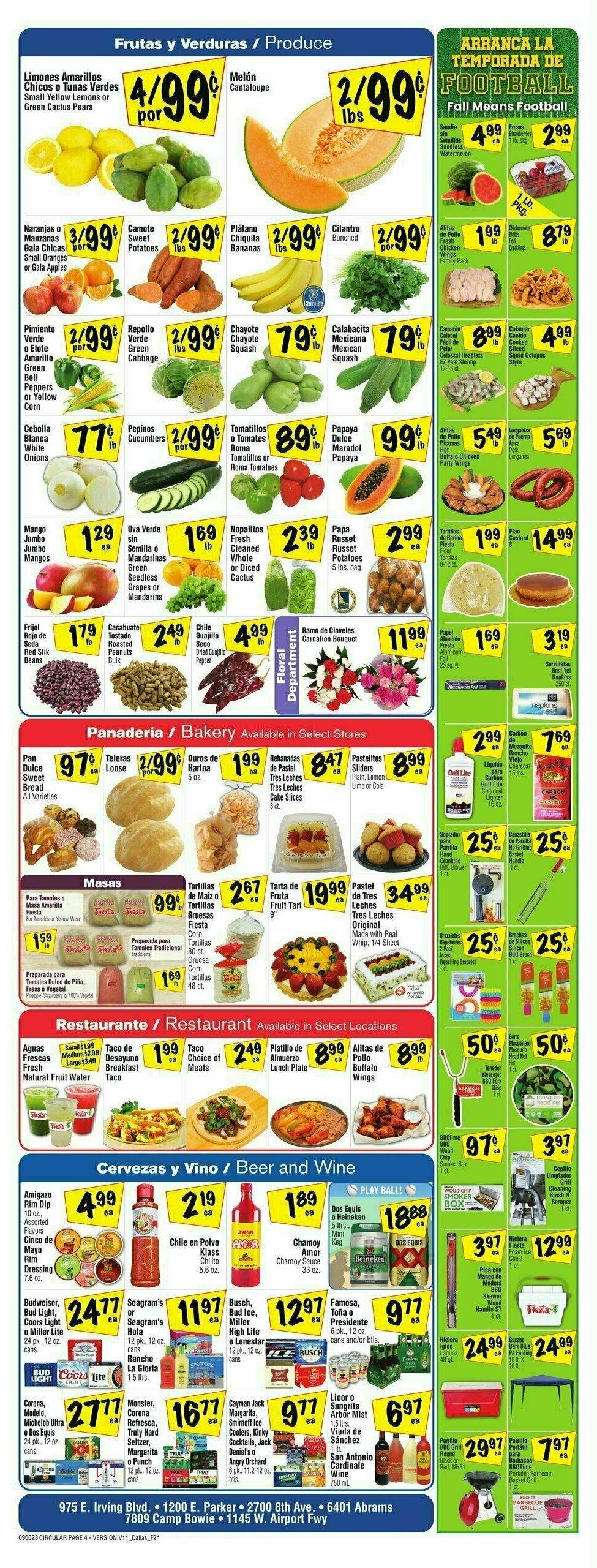 Fiesta Mart Weekly Ad from September 6
