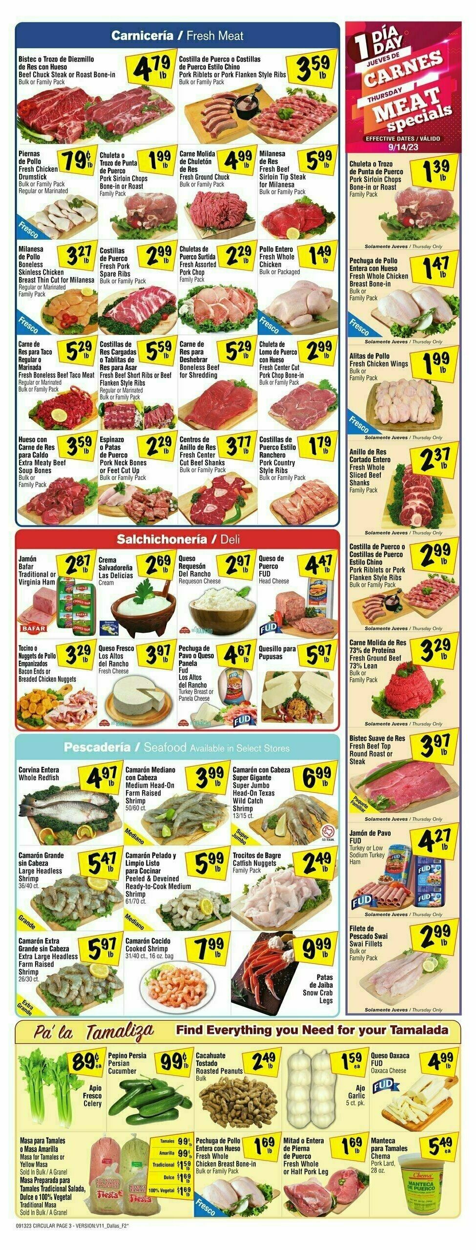Fiesta Mart Weekly Ad from September 13