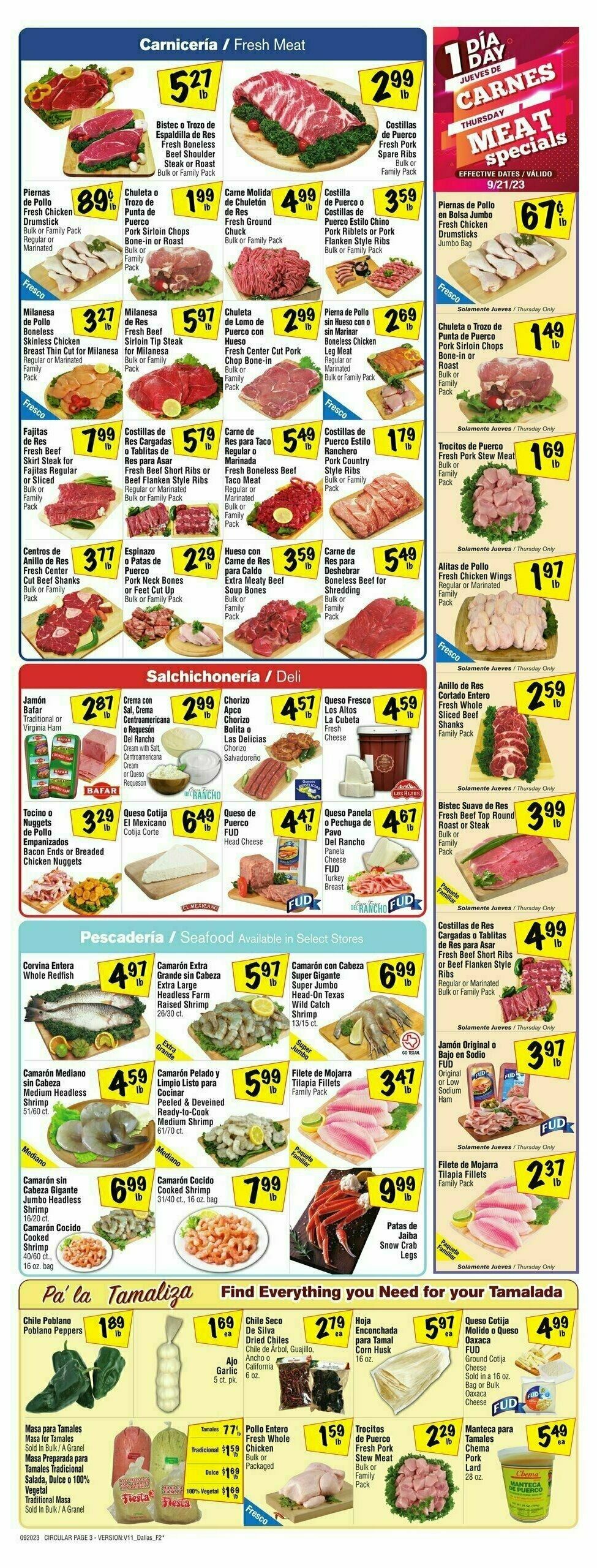 Fiesta Mart Weekly Ad from September 20