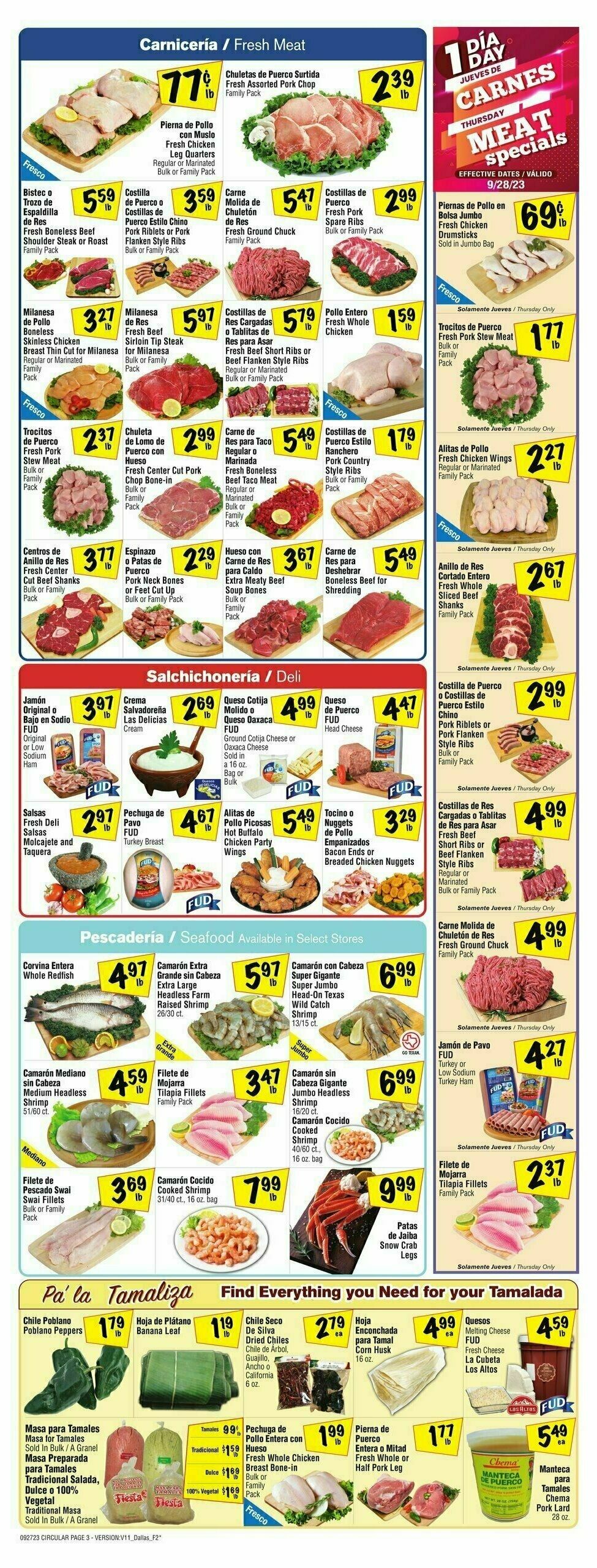 Fiesta Mart Weekly Ad from September 27