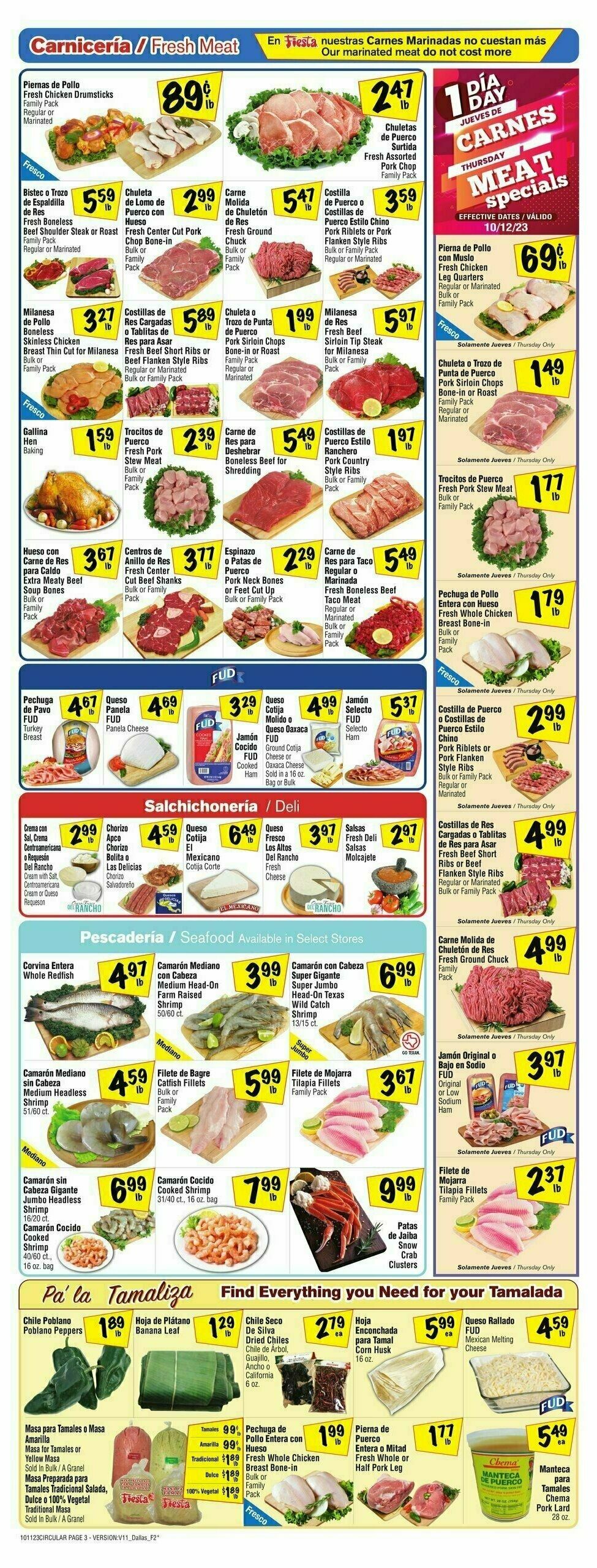 Fiesta Mart Weekly Ad from October 11