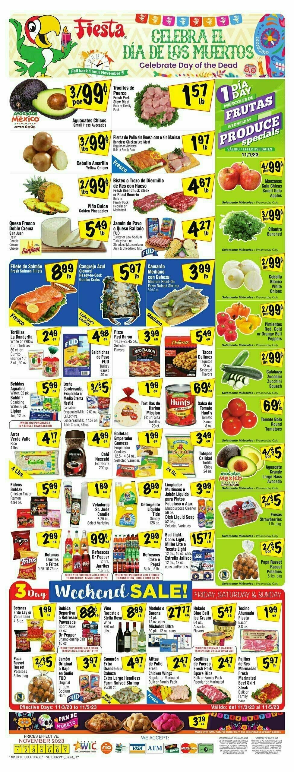 Fiesta Mart Weekly Ad from November 1