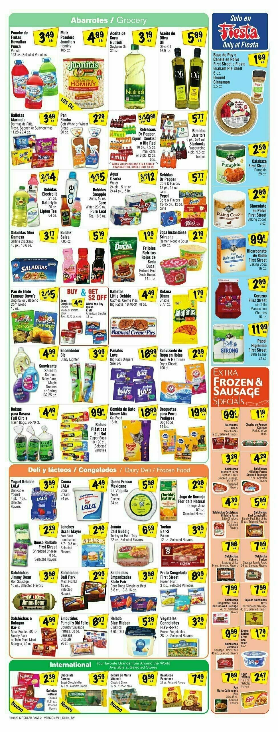 Fiesta Mart Weekly Ad from November 1