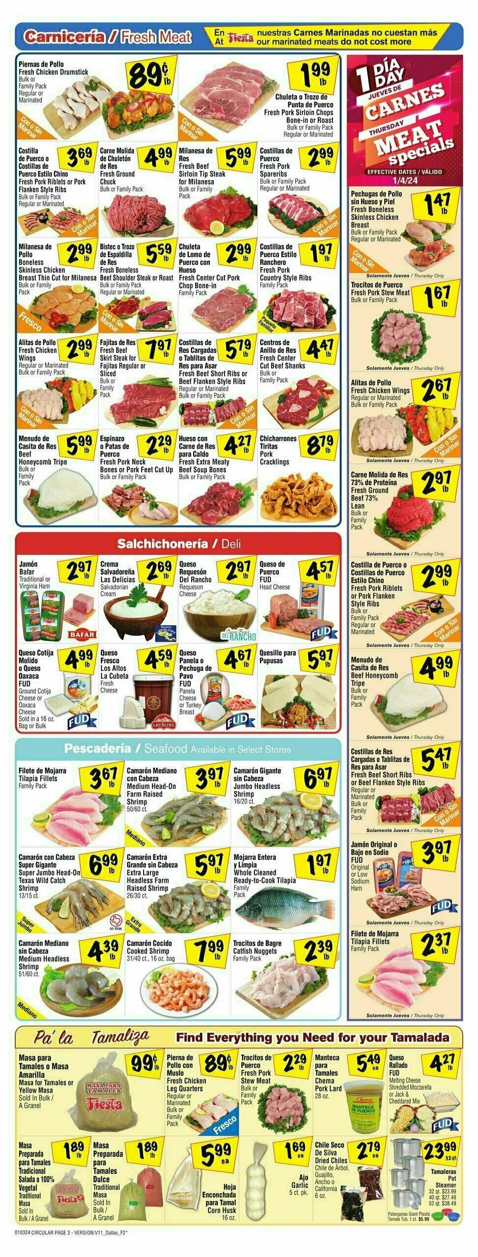 Fiesta Mart Weekly Ad from January 3