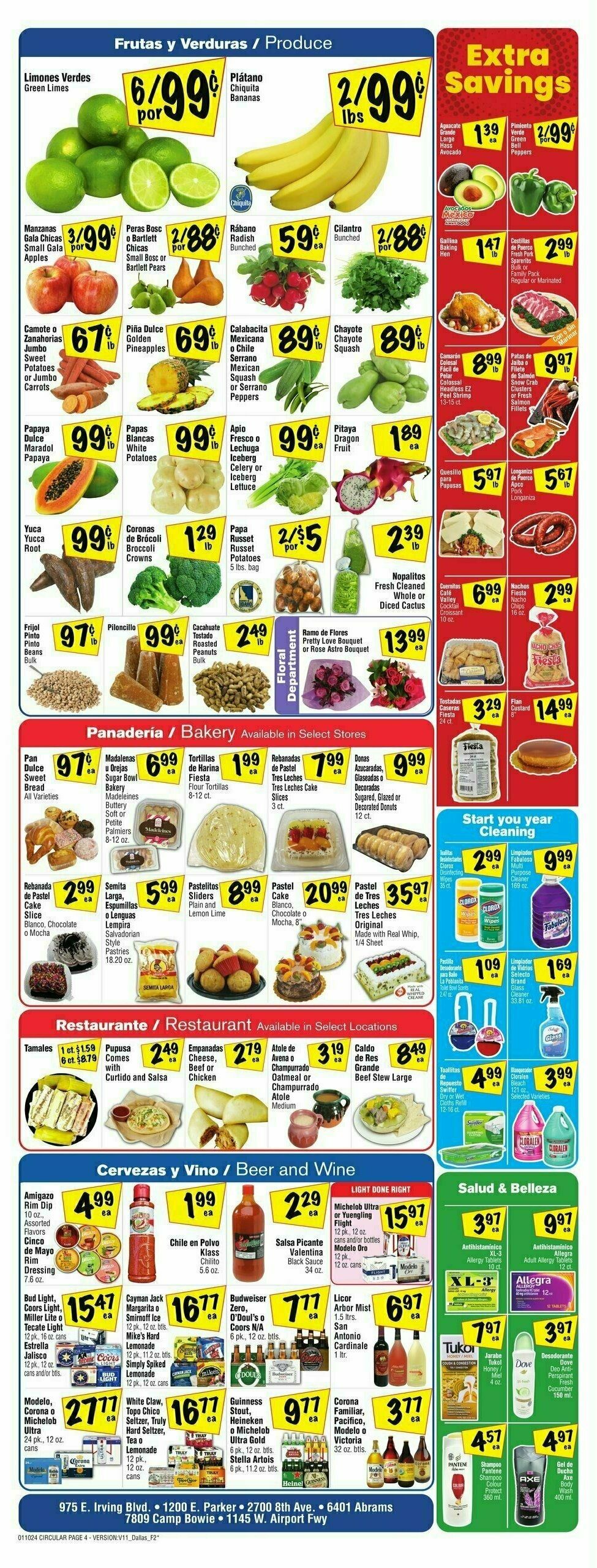 Fiesta Mart Weekly Ad from January 10
