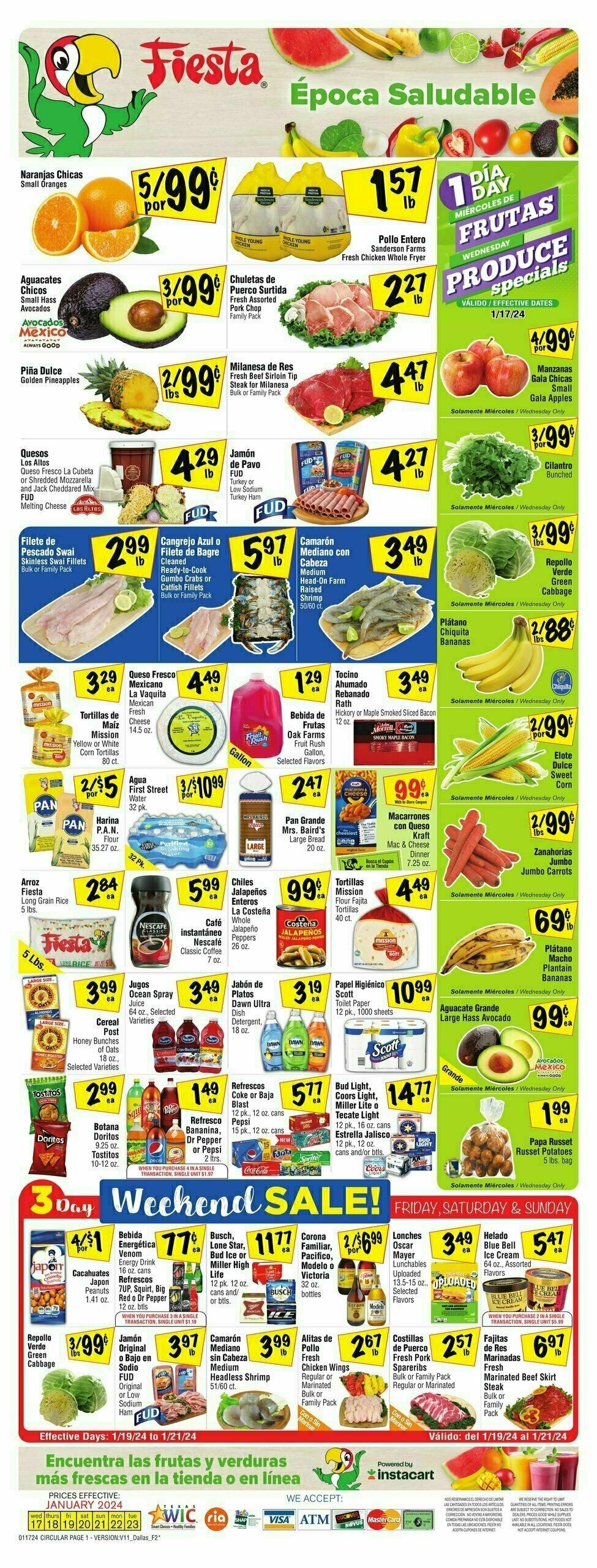 Fiesta Mart Weekly Ad from January 17