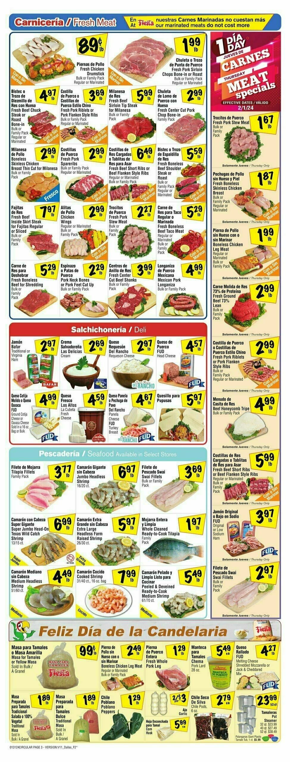 Fiesta Mart Weekly Ad from January 31