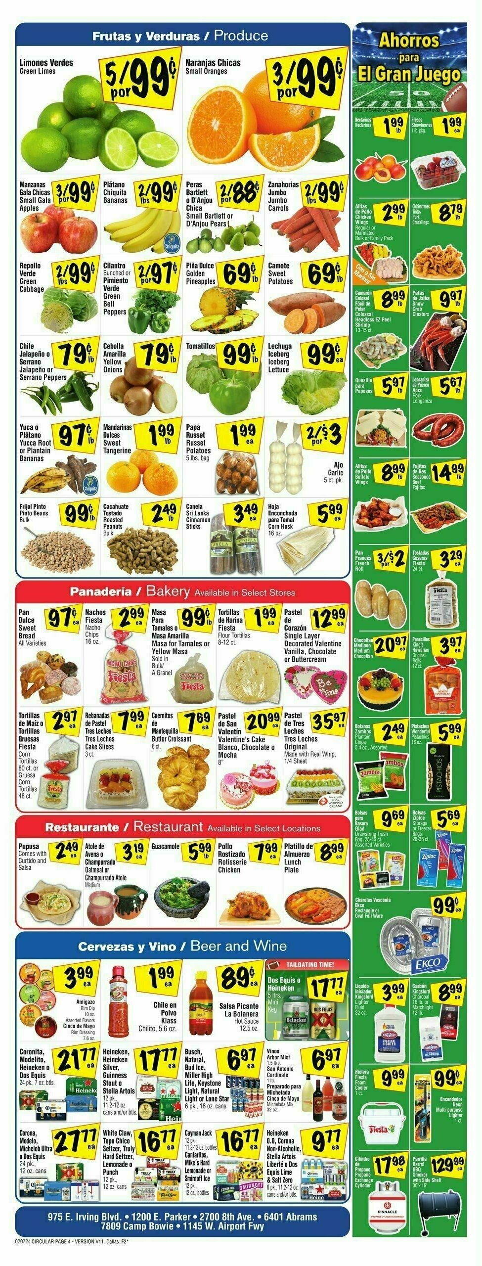 Fiesta Mart Weekly Ad from February 7