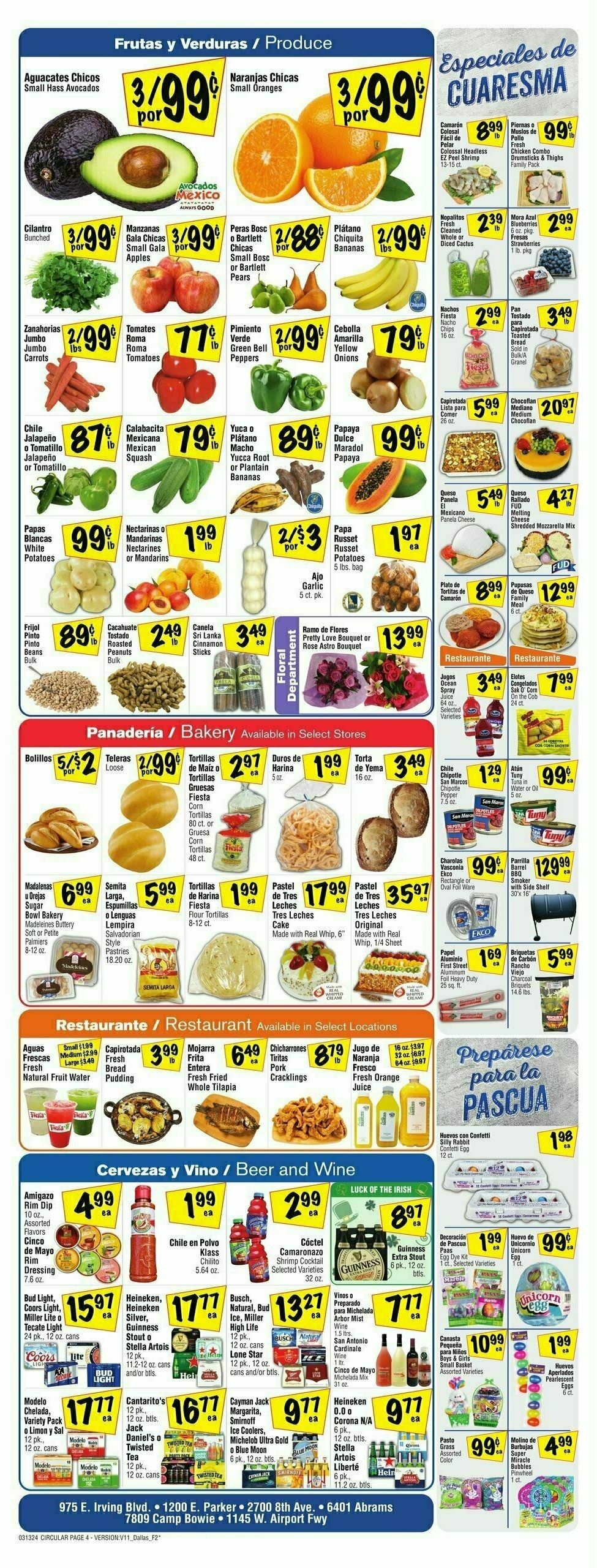 Fiesta Mart Weekly Ad from March 13