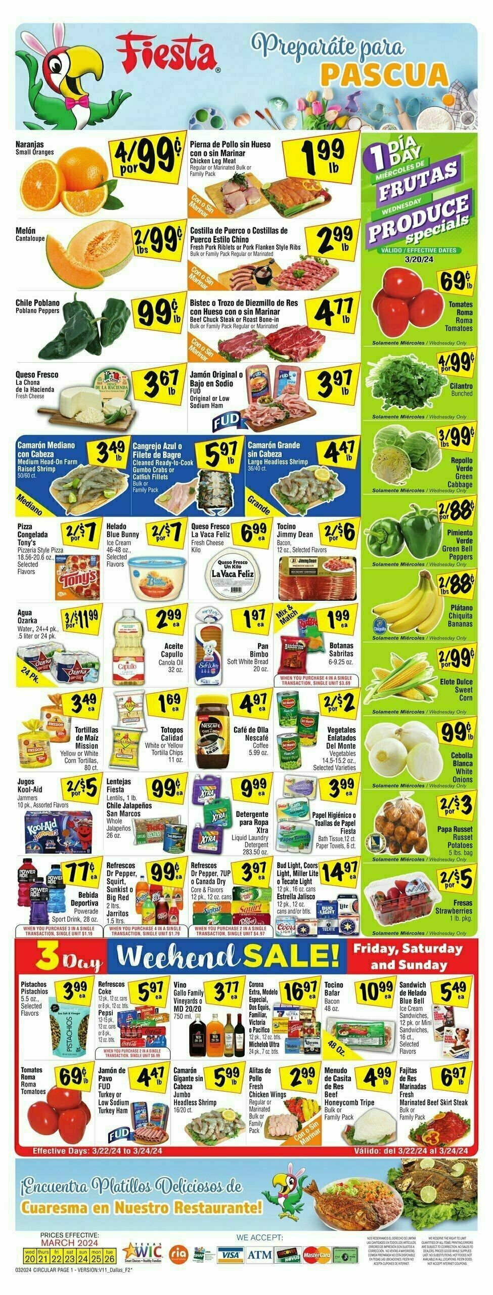 Fiesta Mart Weekly Ad from March 20