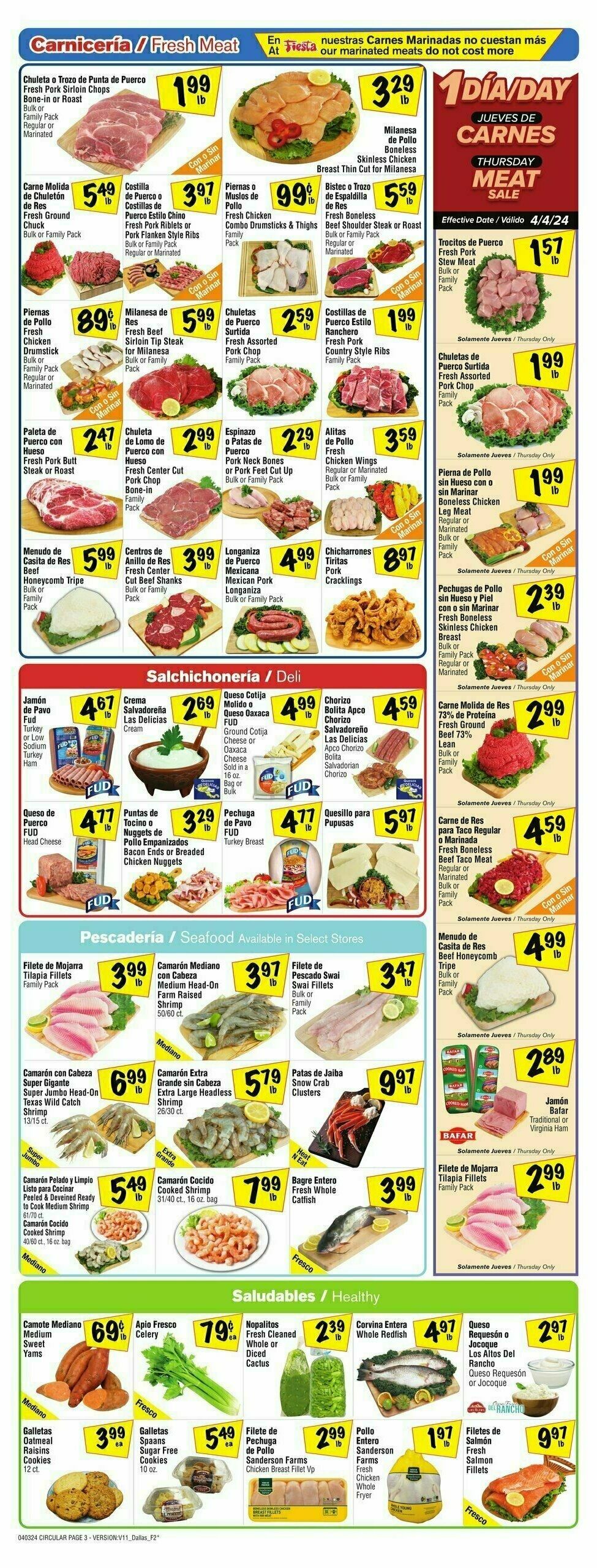 Fiesta Mart Weekly Ad from April 3