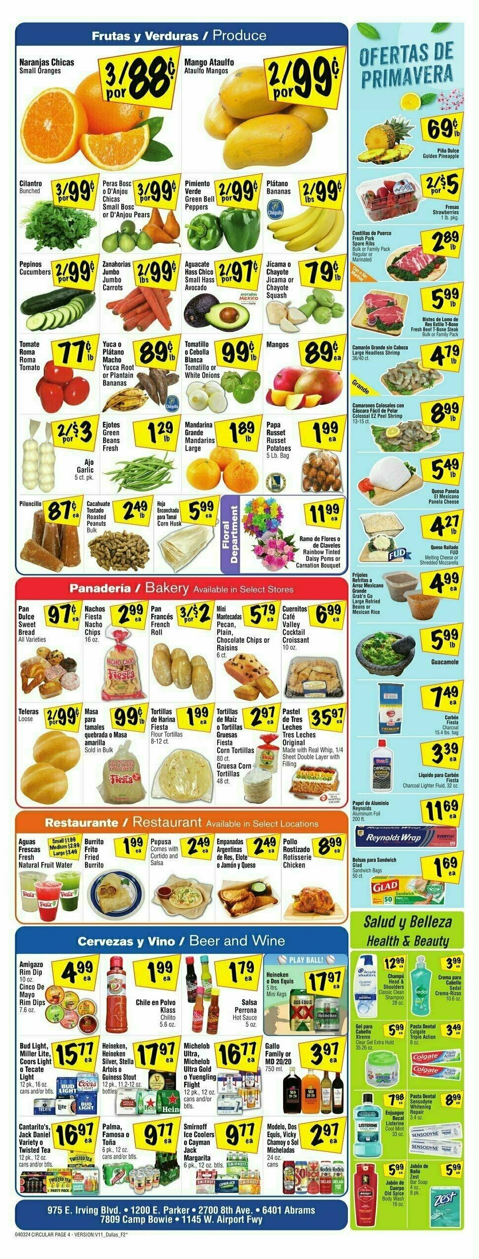 Fiesta Mart Weekly Ad from April 3
