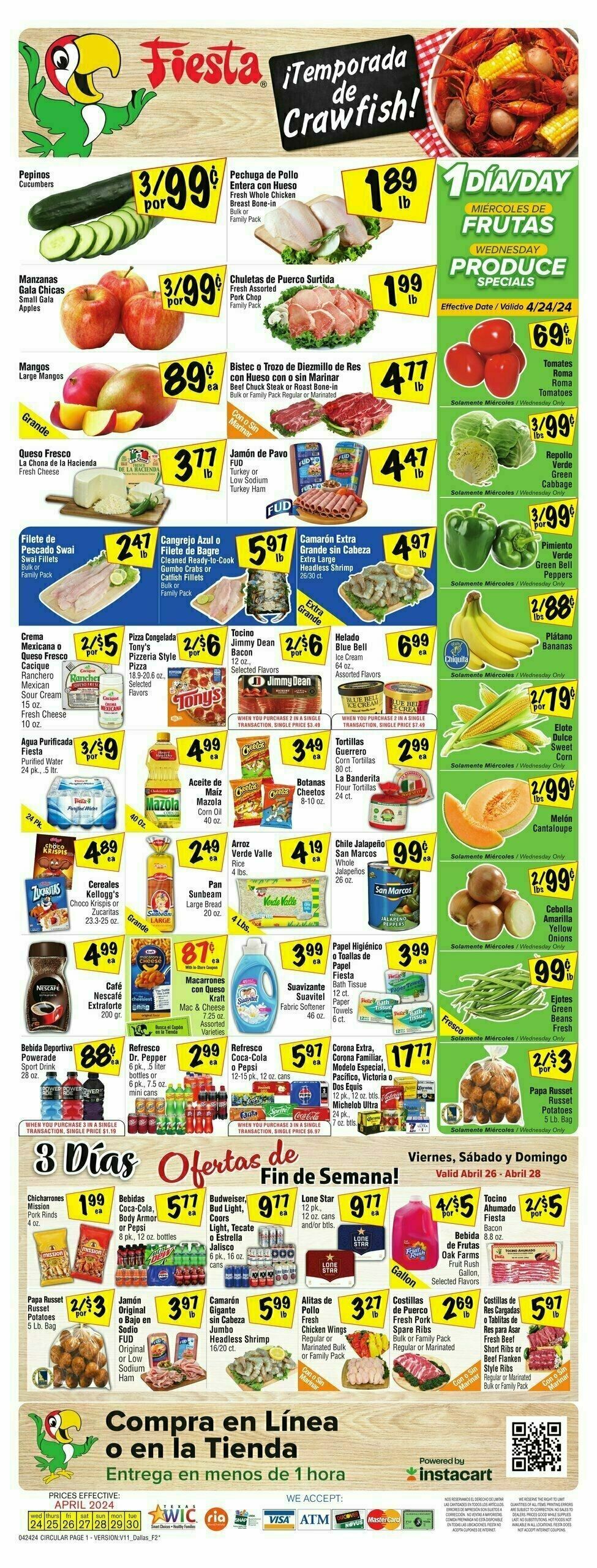 Fiesta Mart Weekly Ad from April 24