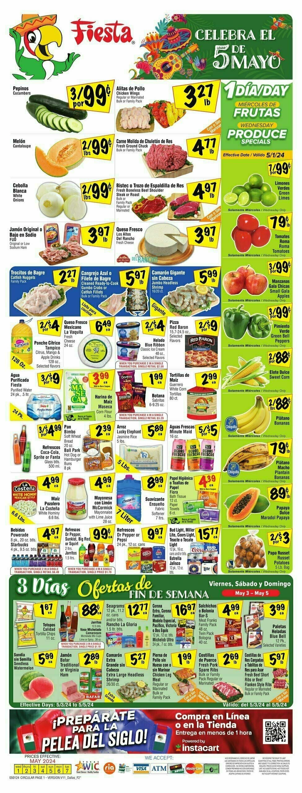 Fiesta Mart Weekly Ad from May 1