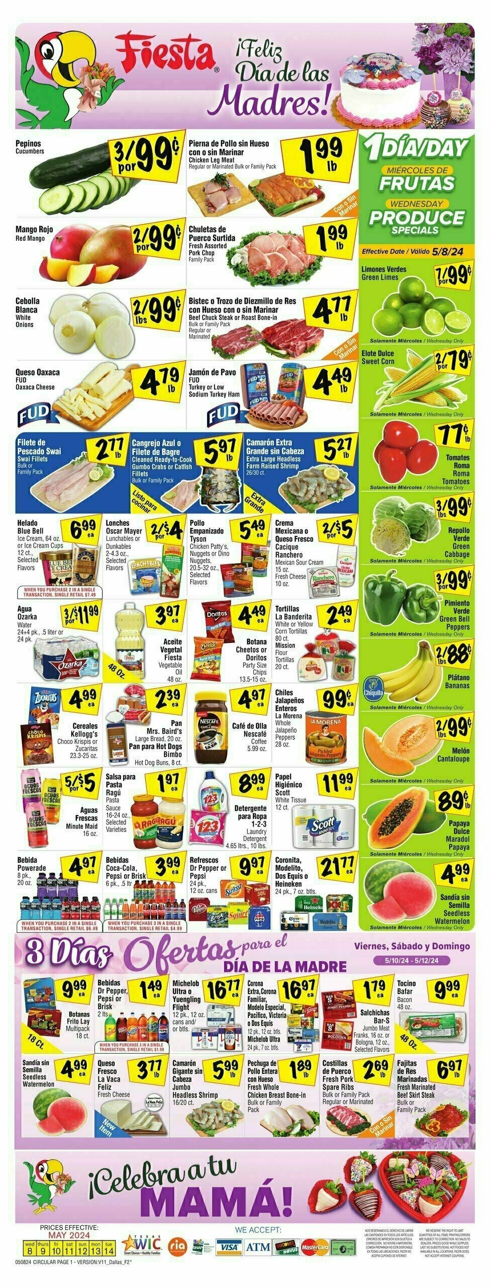 Fiesta Mart Weekly Ad from May 8