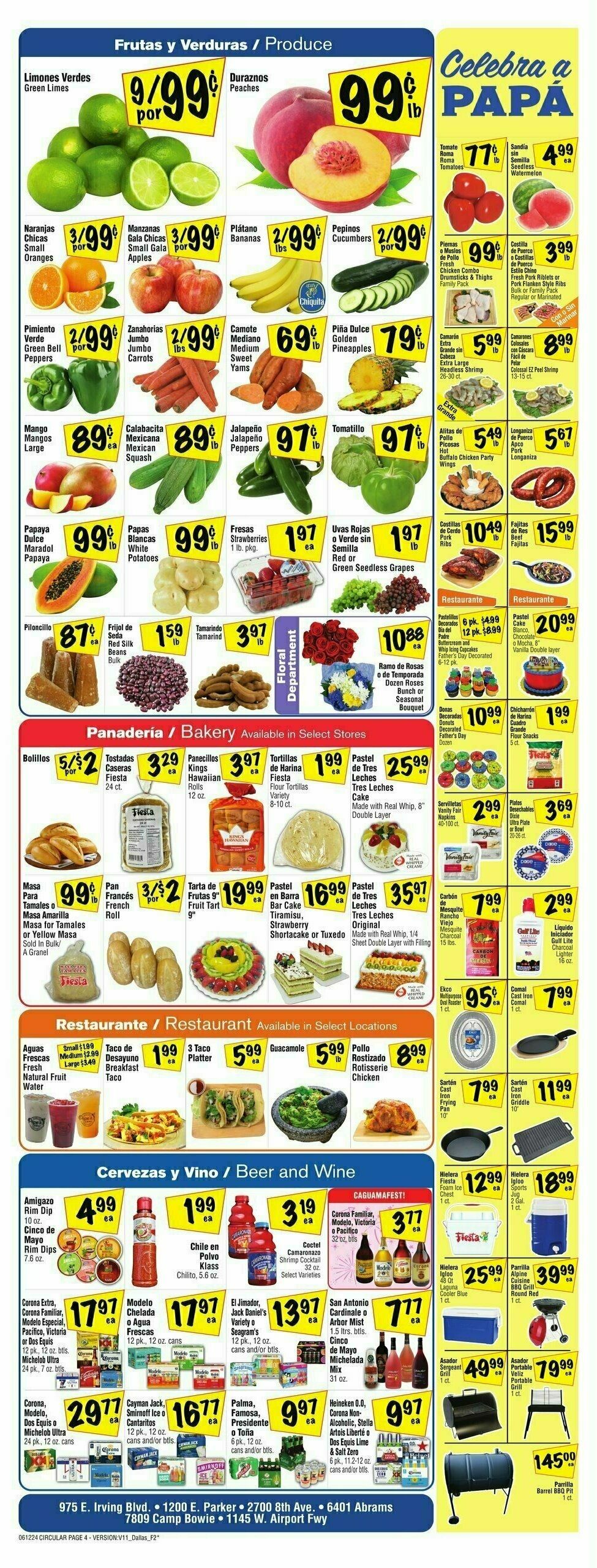 Fiesta Mart Weekly Ad from June 12
