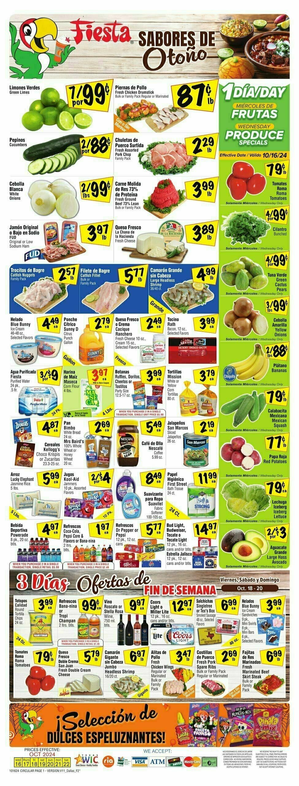 Fiesta Mart Weekly Ad from October 16