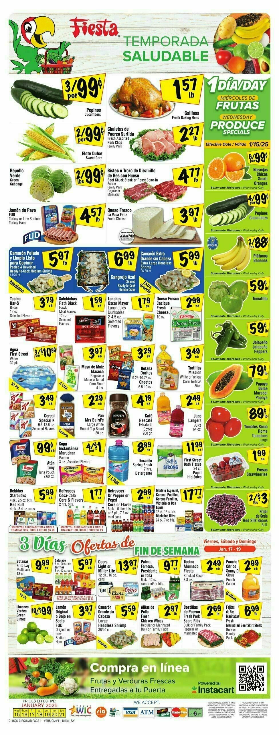 Fiesta Mart Weekly Ad from January 15
