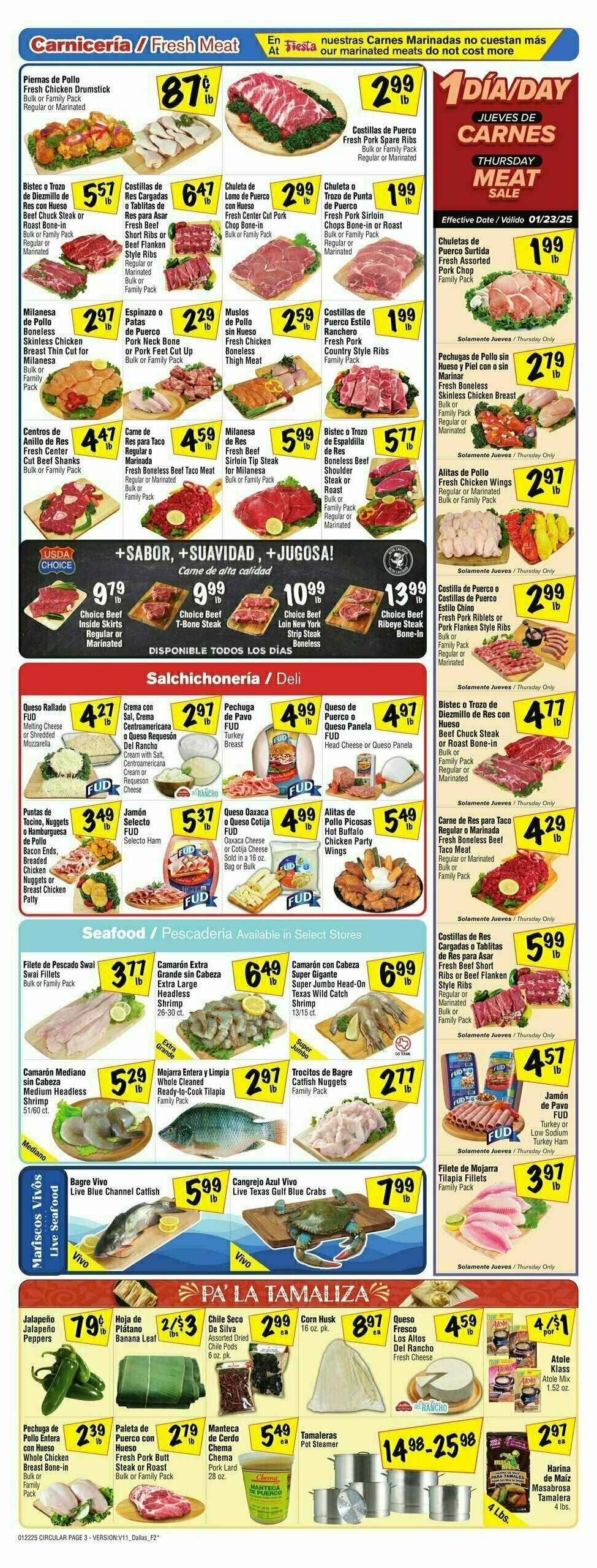 Fiesta Mart Weekly Ad from January 22