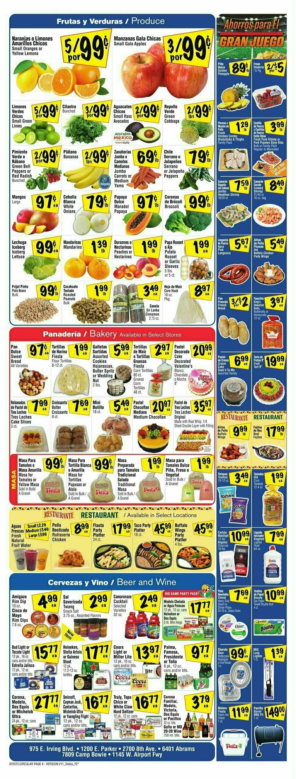 Fiesta Mart Weekly Ad from February 5