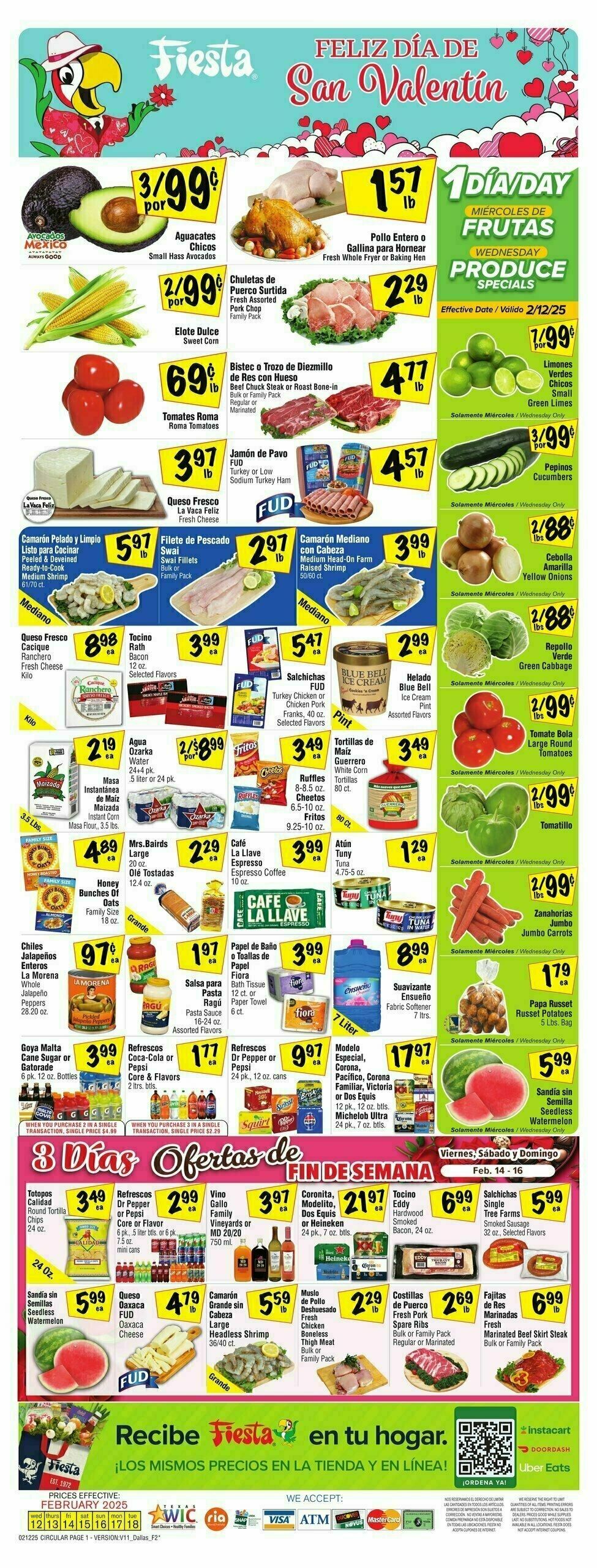 Fiesta Mart Weekly Ad from February 12