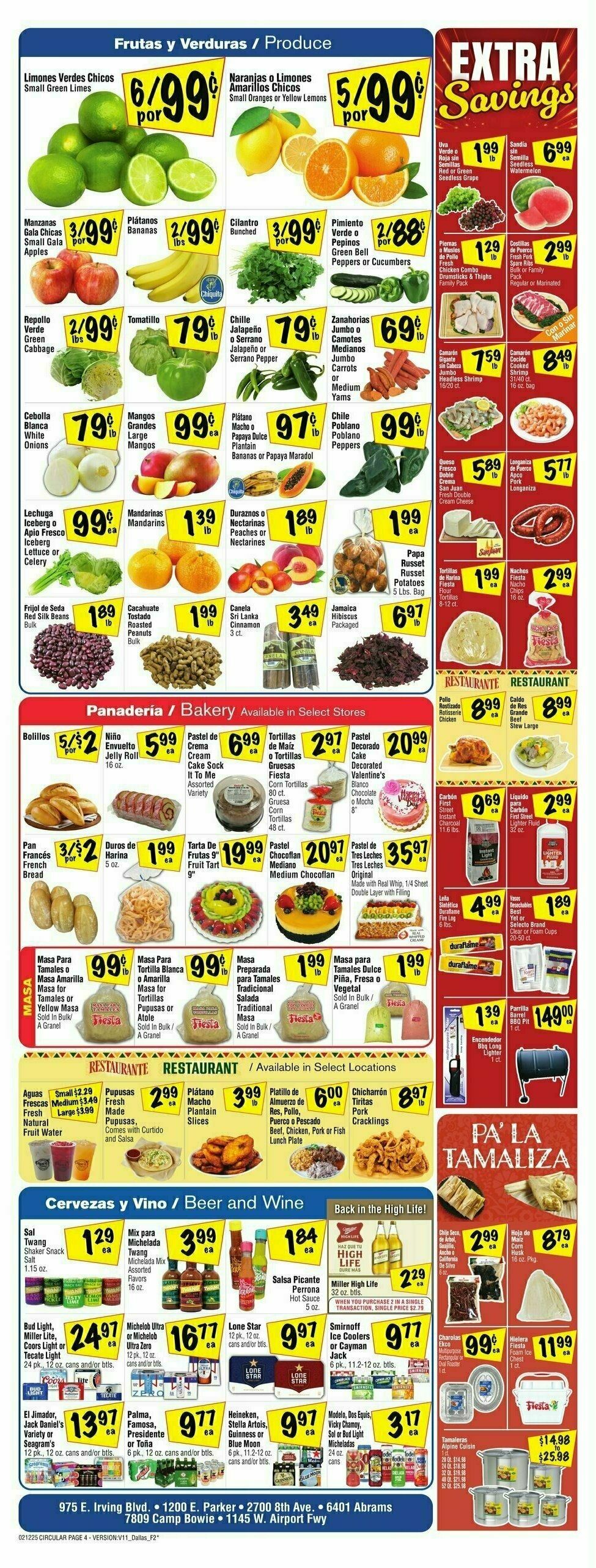 Fiesta Mart Weekly Ad from February 12