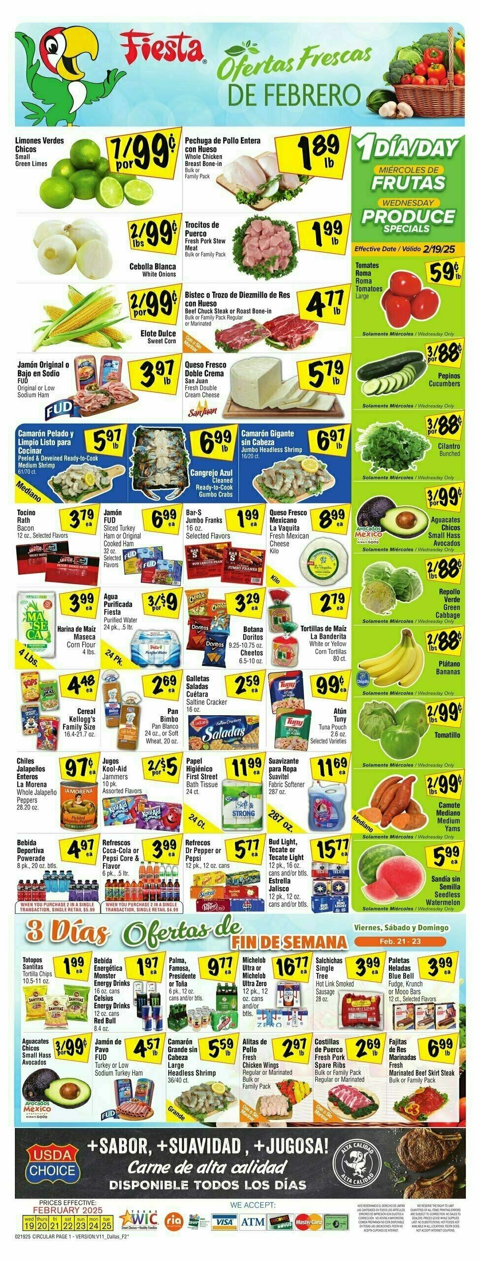 Fiesta Mart Weekly Ad from February 19
