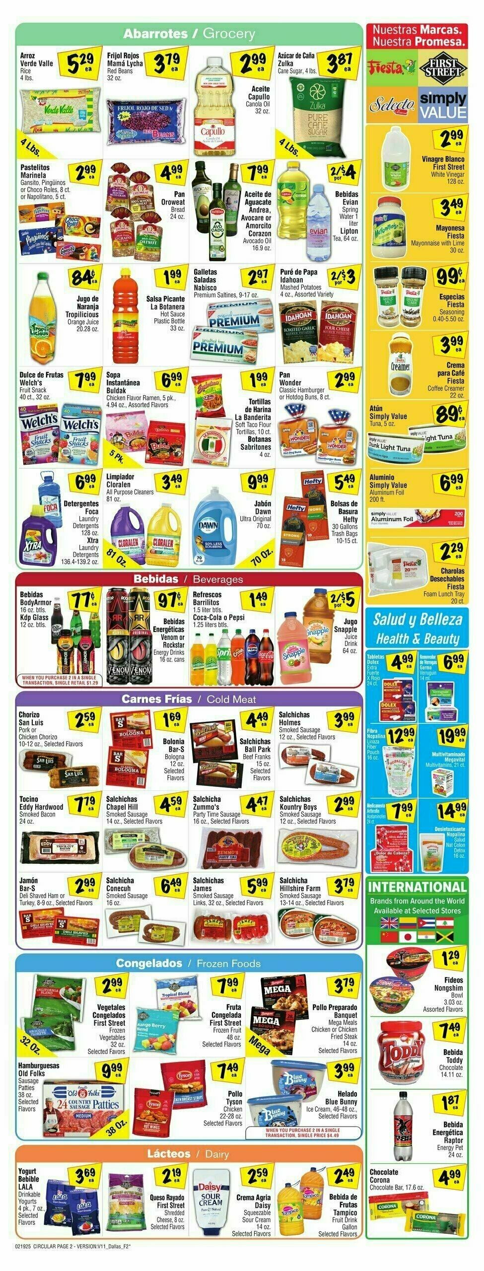 Fiesta Mart Weekly Ad from February 19