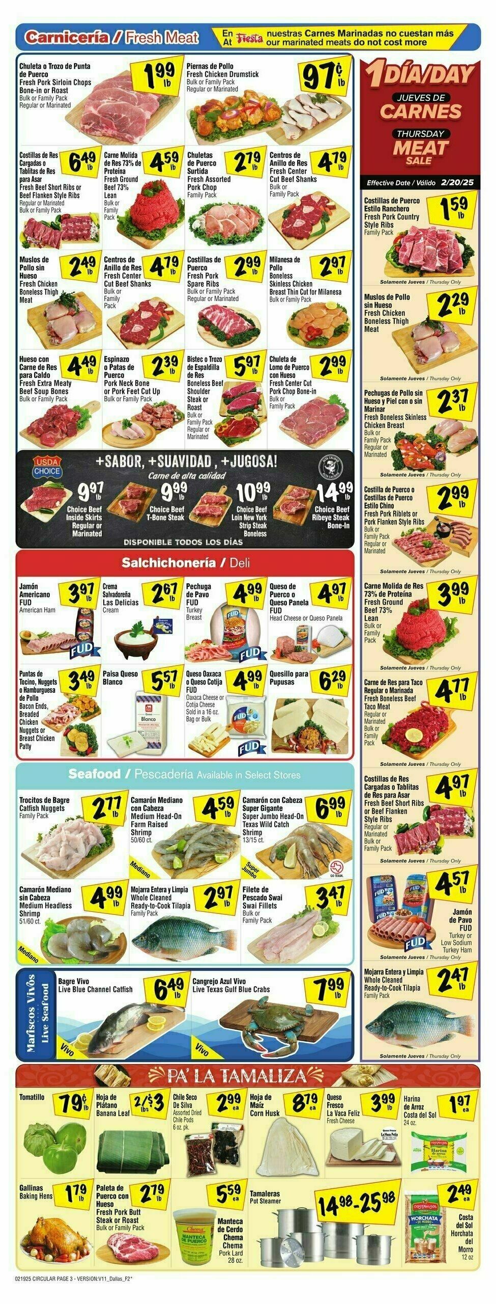 Fiesta Mart Weekly Ad from February 19