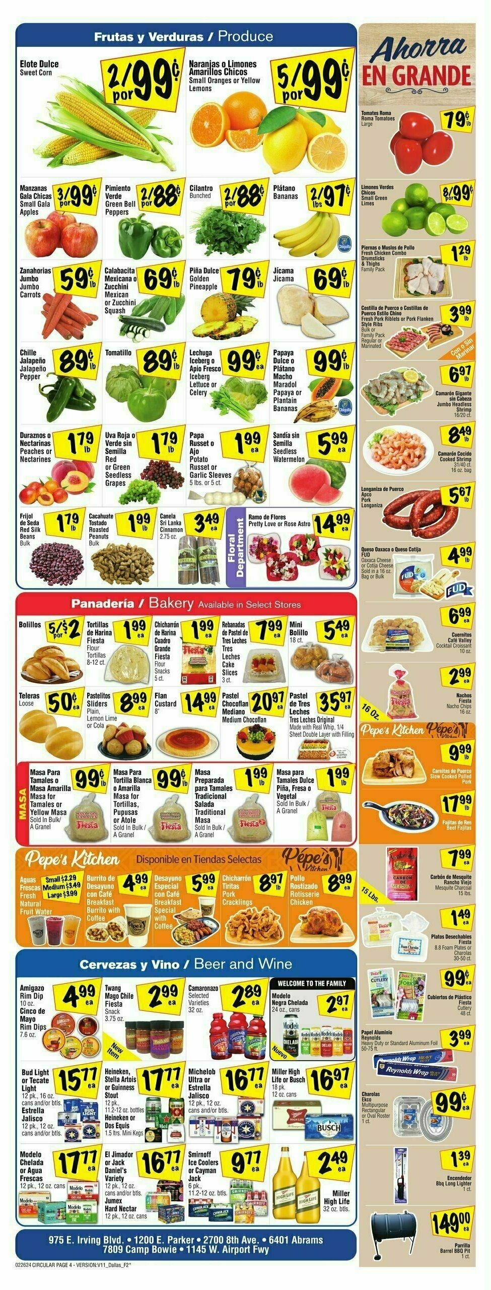 Fiesta Mart Weekly Ad from February 26